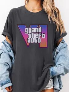 GTA 6 Unisex Shirt, Grand Theft Auto VI Graphic Tee, Vintage Gaming T-Shirt