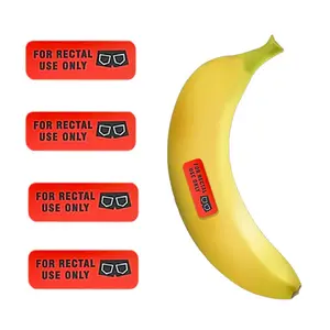 For Rectal Use Only Letter Pattern Sticker (400pcs/set), Waterproof Permanent Adhesive Label Sticker, Self Adhesive Label Sticker for Food, Fruit, Vegetable, Banana, Food Packaging, Labels For Kitchen