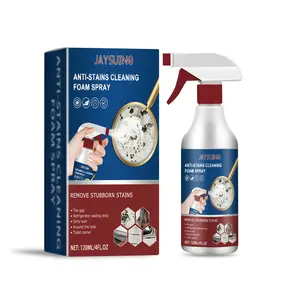Jaysuing Anti-Stains Bathroom Foam Cleaning Spray 120ml Multi-Purpose Household Soap for Wall Stain Removal & Scale Dissolution