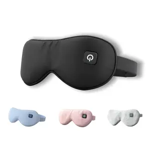 SURAVO Cordless Heated Eye Mask – 3 Heat Levels, Rechargeable, Washable Cover & Lavender Aromatherapy for Dry Eyes, Sleep & Relaxation