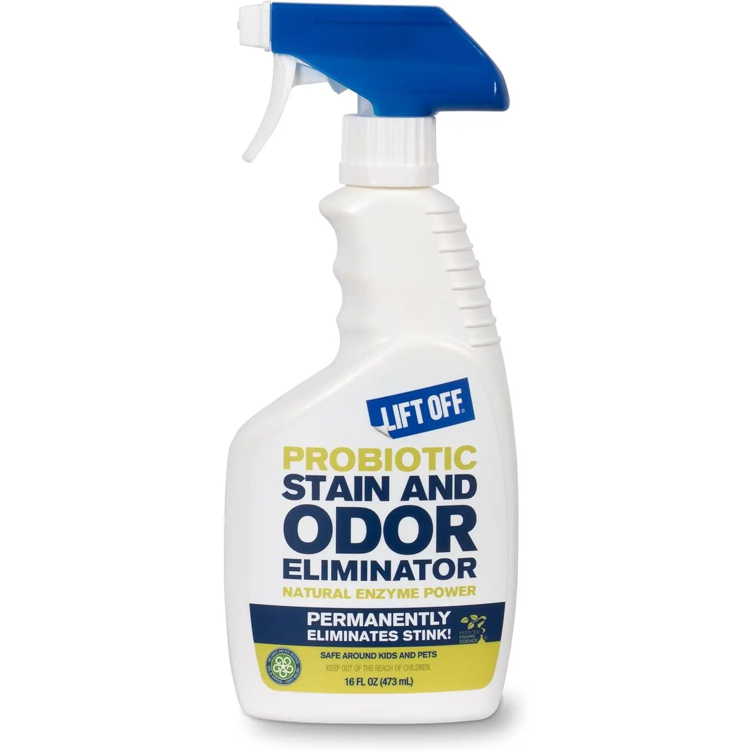 Lift Off  Probiotic Stain and Odor Eliminator Spray – Powerful Natural Enzyme Carpet Cleaner and Pet Odor Eliminator for Urine, Upholstery, and Hard Floors, Safe Around Kids and Pets –  Fl Oz