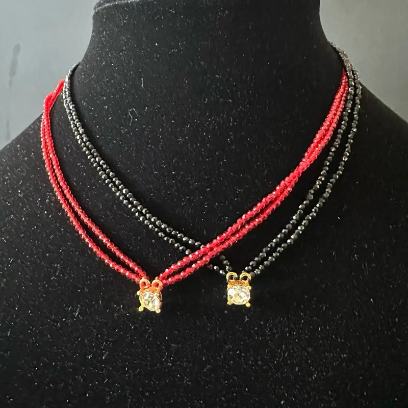 Mini mangalsutra, beaded necklace for women, nepali married women jewellery, gift for her