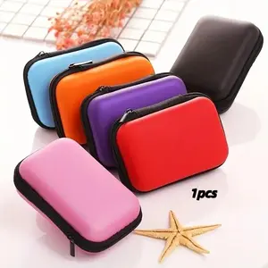 Retro Style Plastic Playing Card and Board Game Storage Box with Zipper Closure, Multi-Color Compact Organizer for Poker and Tarot, Durable Soft Material, Perfect Christmas Halloween Thanksgiving Gift