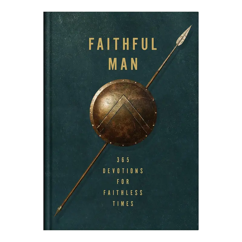 Faithful Man Hardcover - 365 Devotions for Faith in Tough Times, Daily Faith Guide with Courage-Focused Scriptures, Strength, Role & Duties Insights, Acts of Kindness Prompts, Easy English Text for Daily Reading, English Text For Easy Daily Reading