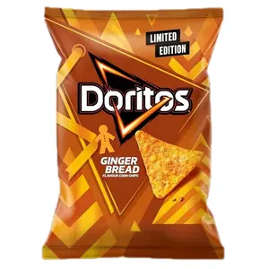 Doritos Gingerbread Flavored Corn Chips - Limited Edition UK Import 180g/6.34oz - Crispy Snack with Gingerbread Flavor & Dried Sugar