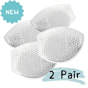 Reusable Silicone Breast Enhancer Pads -2 Pair, Breathable Push-Up Inserts