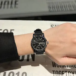 Men's Luxury Business Quartz Watch - Waterproof Luminous Date Display with Premium Silicone Strap, Stylish Sport Wristwatch