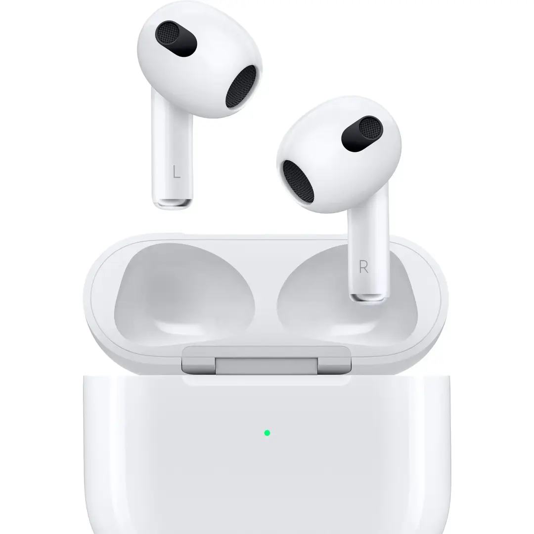 Apple - AirPods (3rd generation) with Lightning Charging Case - White Apple - AirPods (3rd generation) with Lightning Charging Case - White