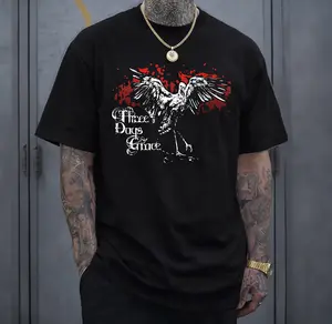 Three Days Grace Band T-Shirt Menswear Top Heavy Cotton Unisex Oversize Alternative Rock Post-Grunge Rock Band Vintage 90s Graphic Streetwear Cotton Tee for Men and Women Fa