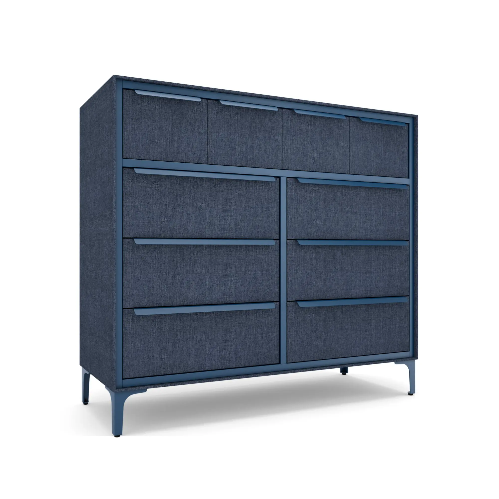Naima 10-Drawer Premium Fabric Dresser — Stain-Resistant Lightweight Storage Organizer