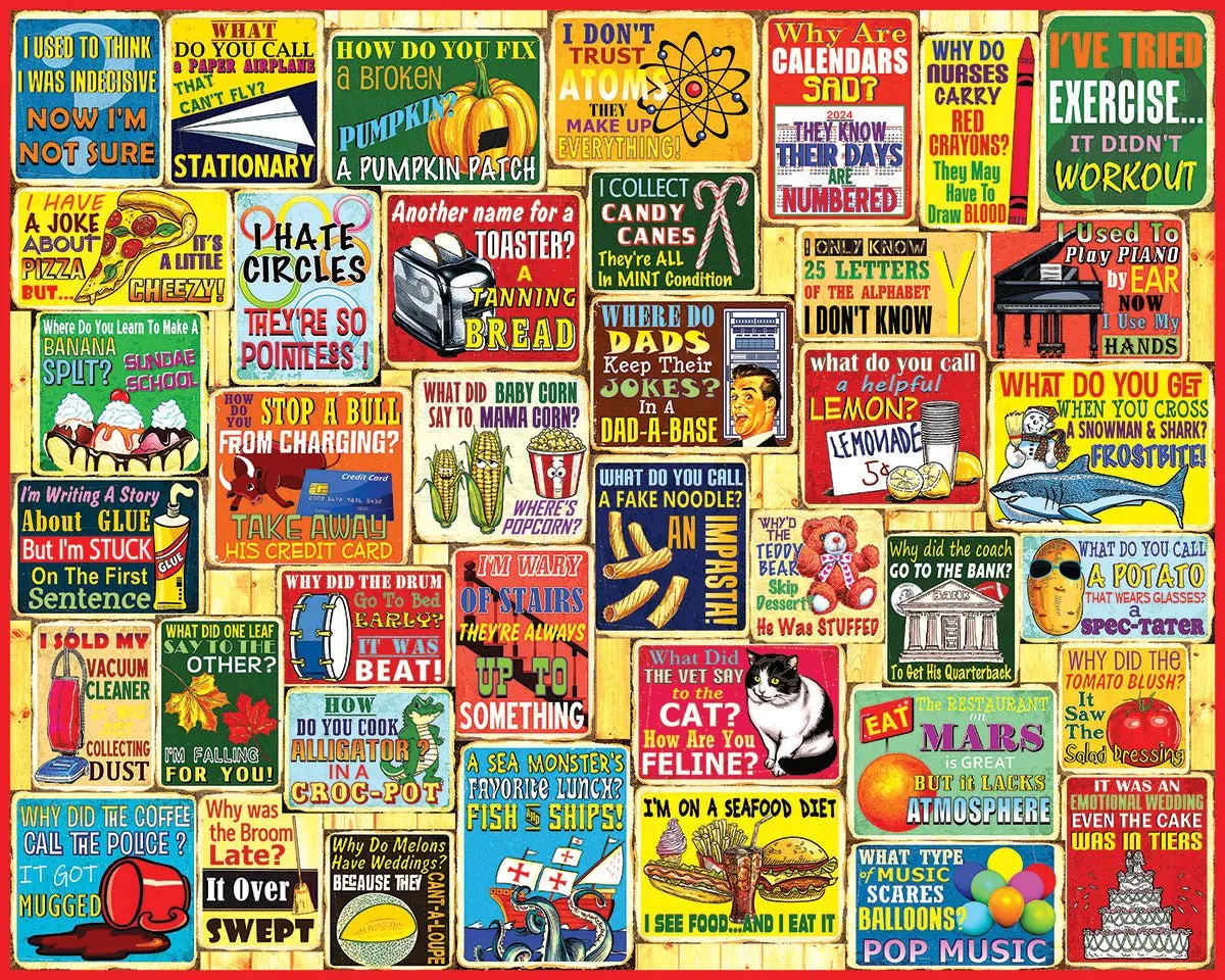 Dad Jokes (1932pz) - 1000 Piece Jigsaw Puzzle