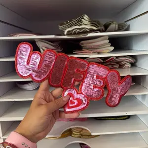 wifey iron on patch