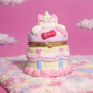 Birthday Cake Bear Trinket Box