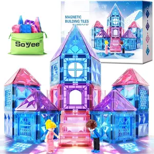 Diamond Magnetic Building Blocks - Princess Toys for 3-8 Year Old Girls & Boys - 3 4 5 6 Year Old Girl Birthday Xmas Present