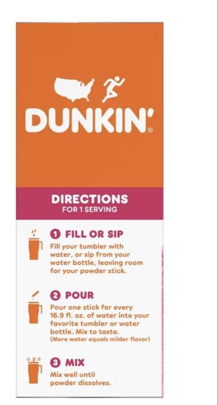 Dunkin' Refreshers Zero Sugar Singles to go Powdered Drink Mix Variety Pack, 30 Count Packets