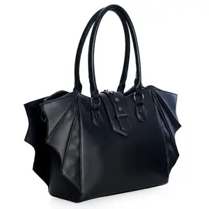 Dark Style Bat Wing Handbag, Punk Style Large Capacity Tote Bag, Vintage Gothic Style Shoulder Bag, Commuting Versatile Crossbody Bag