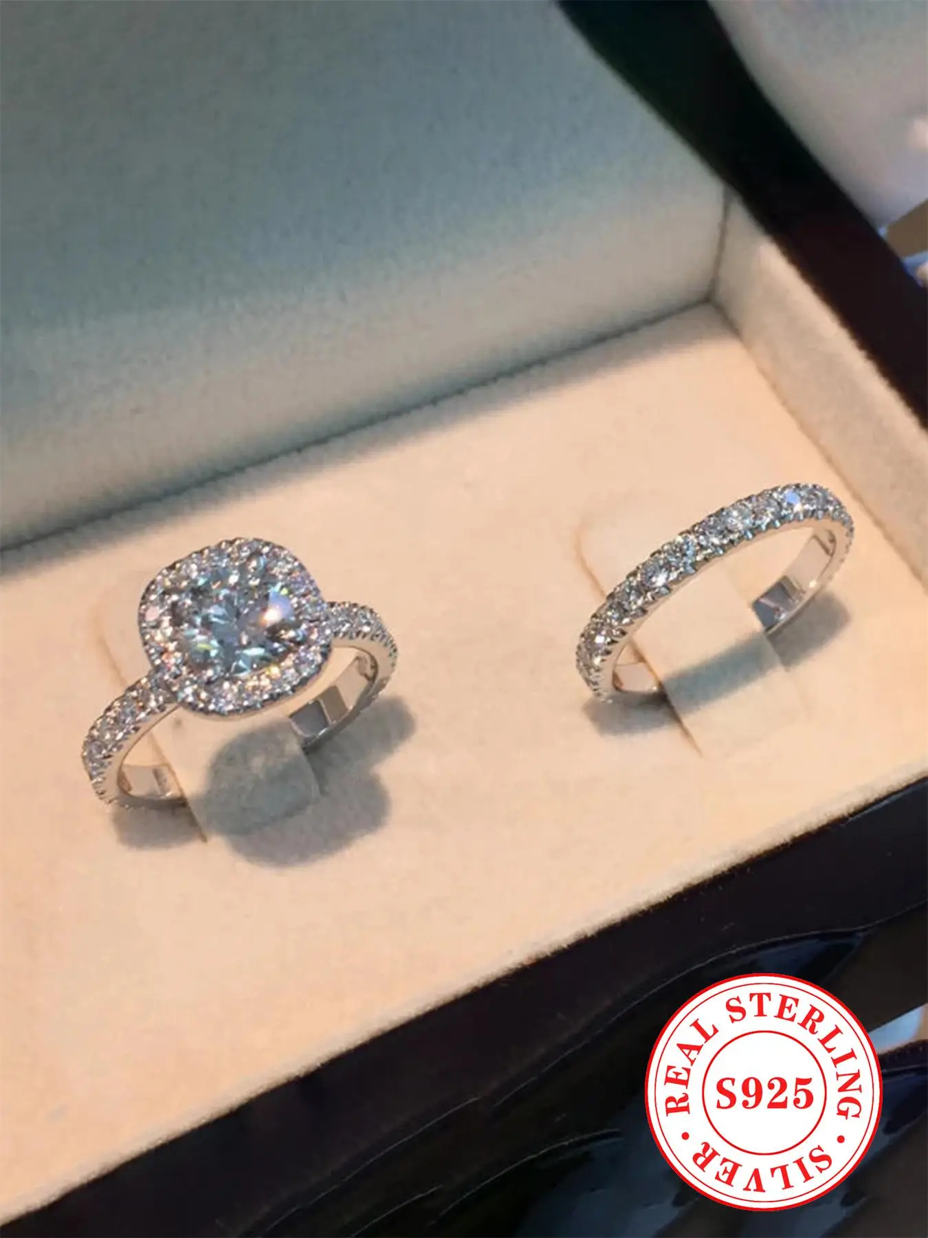 S925 Sterling Silver Fashionable Ring, Gifts for Girlfriend, Elegant Engagement Ring for Women, Trendy All-match & Exquisite Jewelry for Birthday Gift