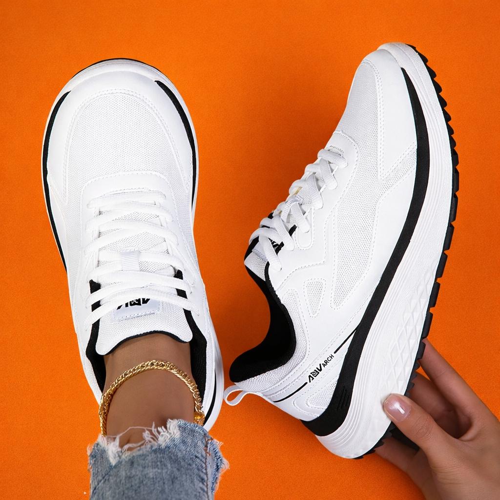 Womens 5 Wide Toes running shoes Large Size 7-11 Athletic Casual Shoes - Lightweight, breathable mesh sneaker with shock absorption, non-slip sole, lace-up closure for all seasons all-season travel footwear