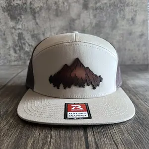 Leather Patch Mountain Hat - Outdoor Hat, Gift for Him, Richardson 112