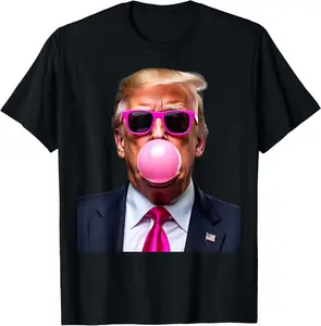 Women's 100% Cotton Round Neck Shortsleeve Tshirt - Distressed Vintage Streetwear, Everyday Casual Clothes, Black-E284635, Bubble Gum Pink Top