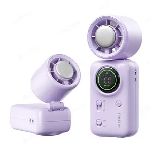 ALLTOU Mini Cooling Fan 100-Speed Turbo Fan Digital Display 5000mAh Pocket Fan