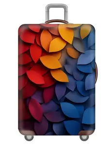 High Elastic Luggage Cover Protective Anti-Scratch Dustproof Suitcase Sleeve Durable Travel Accessory Fits 18-32 Inch Luggage for Airline & Road Trips