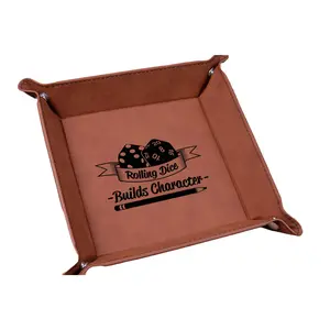 Rolling Dice Builds Character Dice Tray - Compact Design for Easy Use and Organization