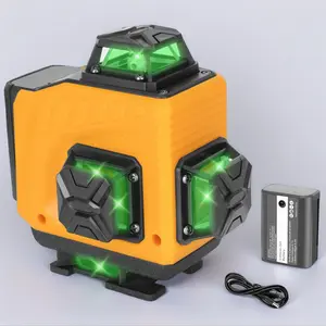 SinoKino 4D Laser Level Tool for Accurate Measurements, High Precision Laser Leveling Instrument for Construction & DIY Projects