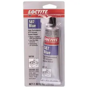 Loctite 70 mL Tube Blue RTV Silicone Gasket Sealant 500°F Max Operating Temp, 30 min Tack Free Dry Time, 24 hr Full Cure Time, Series 587 135504