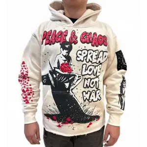 Peace and chaos spread love not war hoodie