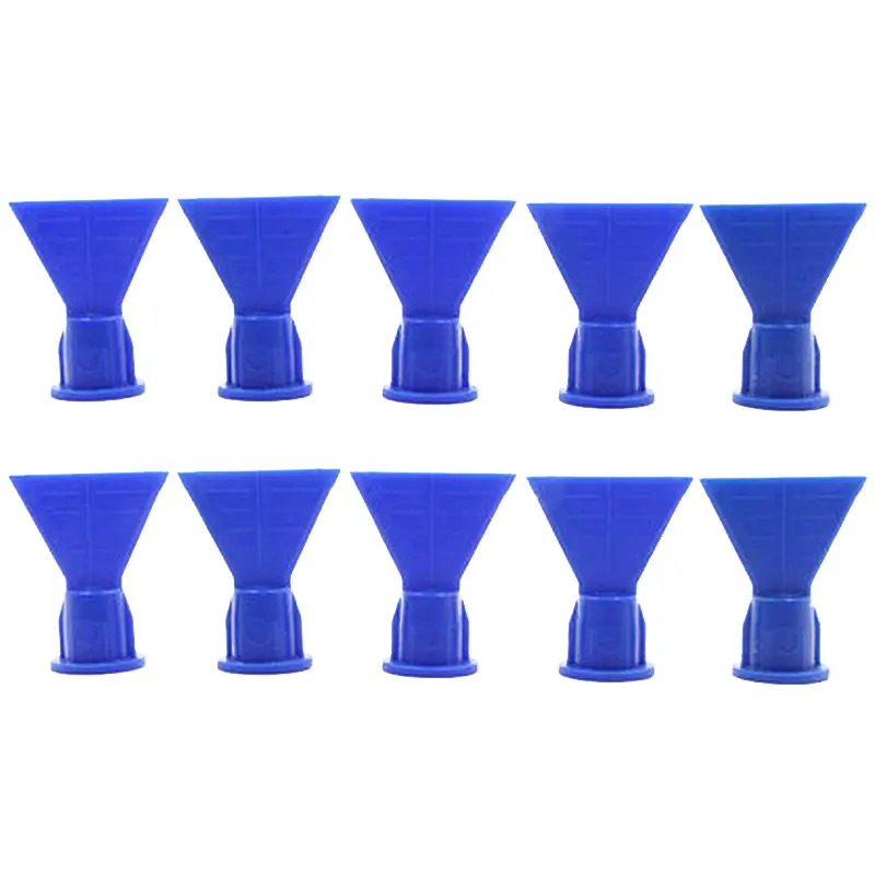 10Pcs/Lot Plastic Wave-Shape Silicone Conical Tip Nozzles, 51mm*41mm Universal Spare Parts for Cartridge Caulking Sealant Dispenser Syringe Sealant Dispenser Accessories