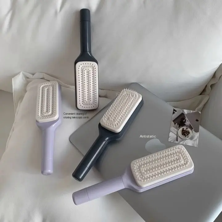 Magic Retractable Hairbrush for Home Care, High Elasticity Anti-Static Bristles, Scalp Care Duster Accessory
