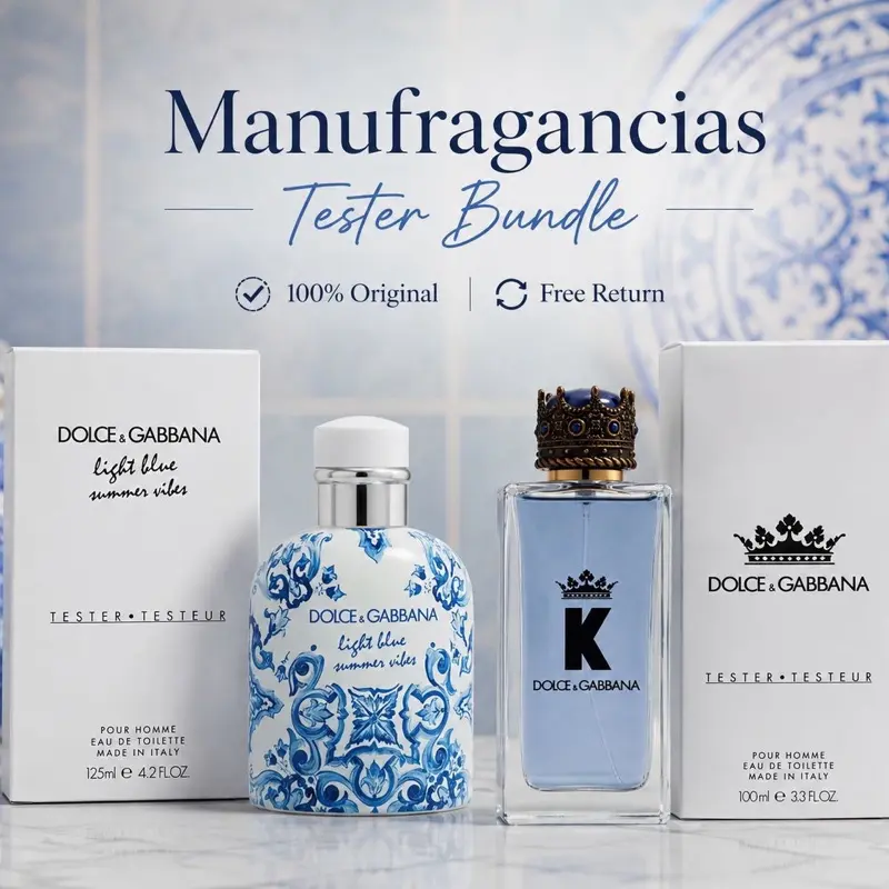 Dolce & Gabbana Tester Bundle Summer Vibe + King Tester 3.4 Oz EDT Spray Dolce & Gabbana Tester Bundle Summer Vibe + King Tester 3.4 Oz EDT Spray