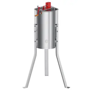 【GARVEE】Honey Extractors: Manual and Electric Models with 2-8 Frame Capacity, Food-Grade Stainless Steel, Adjustable Stands, Transparent Safety Lids, 140W Adjustable Motors, Easy-to-Clean for Efficient Small-Scale Beekeeping