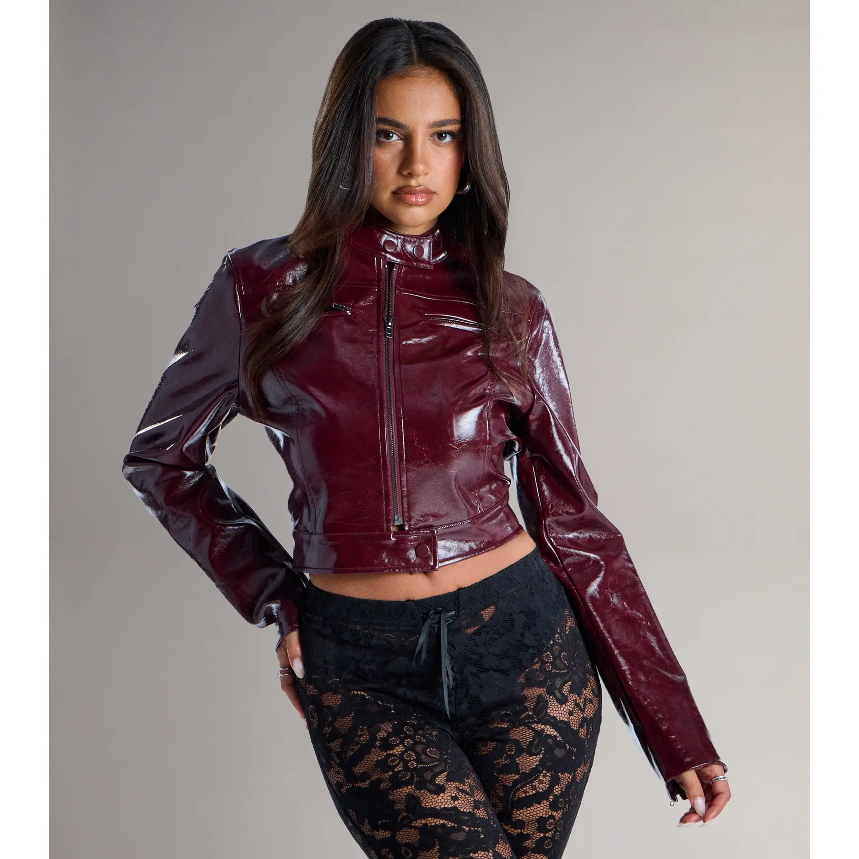 Edge Factor Moto Crop Jacket