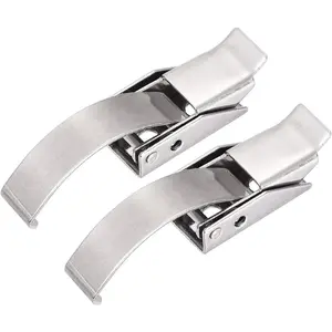 1.83-inch SUS304 Stainless Steel Draw Toggle Latch with Spring-Steel Hook - 2 Pcs