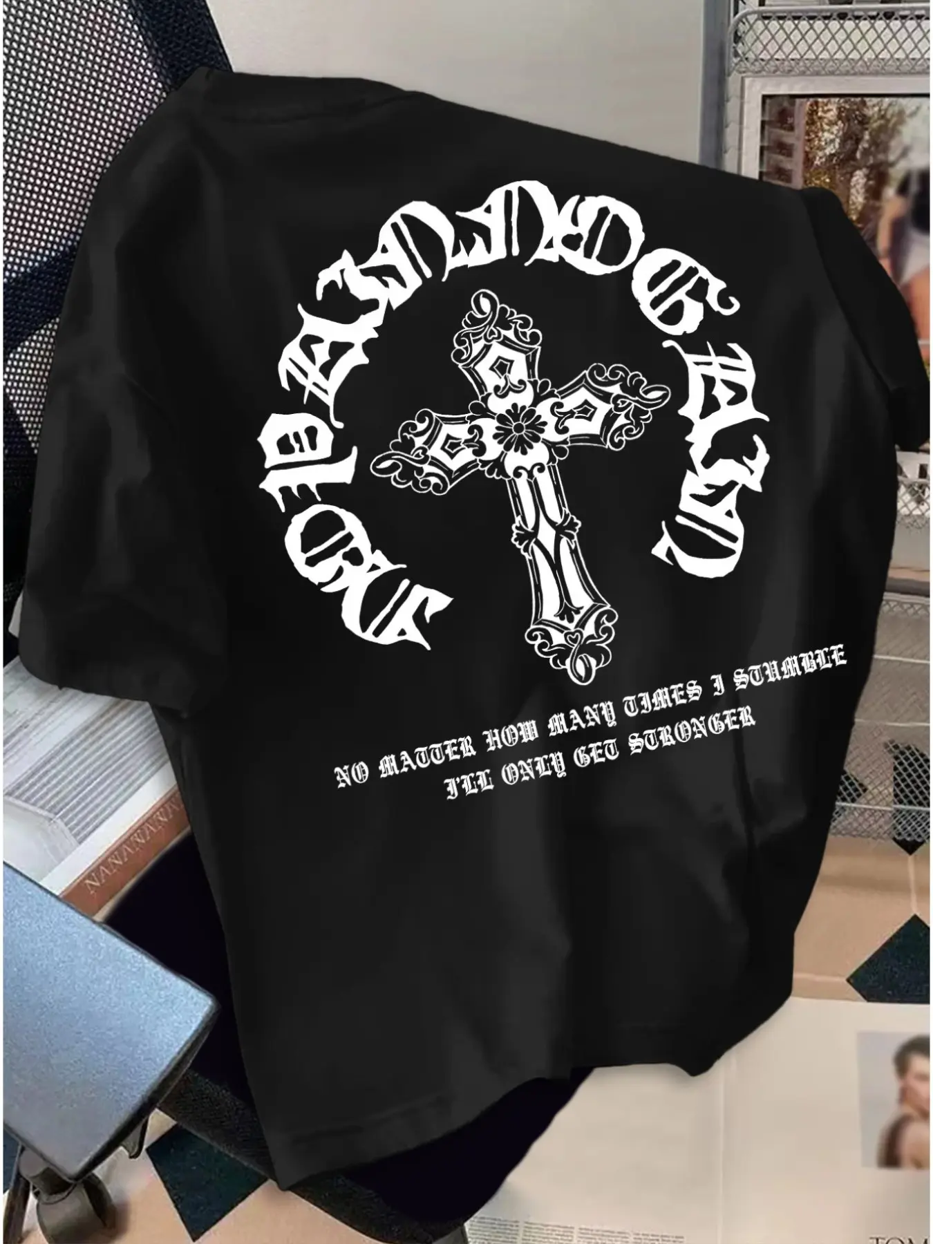 chrome hearts shirt rainbow crosses - TikTok Shop