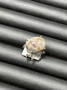 Lena(7822)gc.s925，crazy agate，natural stone