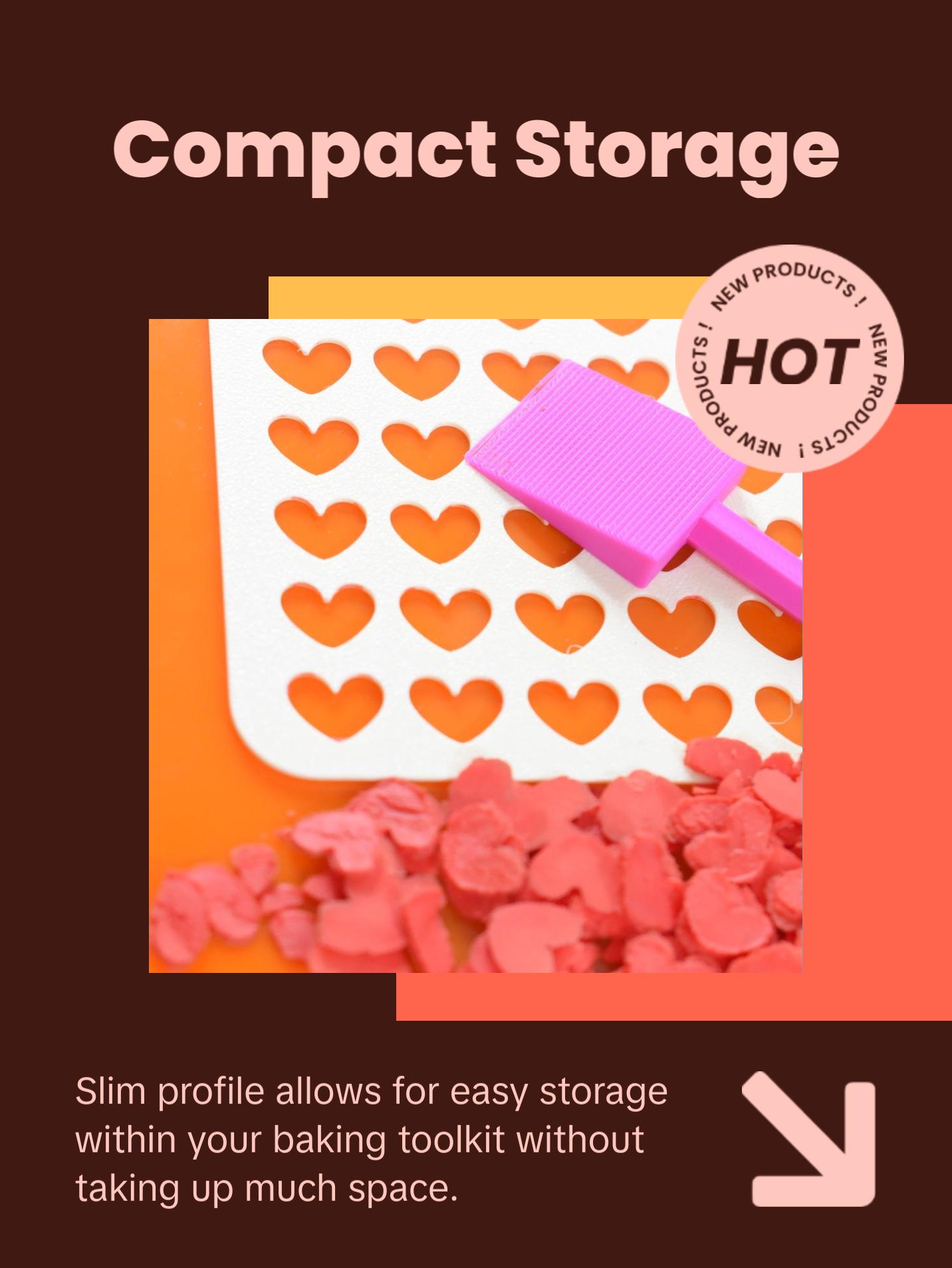 5pc DIY Sprinkle Stencil Set,6,8,10,12mm sizes. Make Your Own Stencils includes FREE SCRIBE