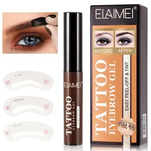 ELAIMEI Peel-Off Eyebrow Gel: Waterproof, sweat-proof, and smudge-proof. Long-lasting wear. Painless removal that doesn’t damage your natural brows. Shapes perfectly upon removal for a natural, effortless look.