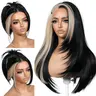 BrownBomb 24In 13x6 Glueless Lace Front Layered Synthetic Wig Pre-Plucked Pre-Cut with Bangs, 220% Density, Clean Hairline, 3-Second Wear, Budget Friendly for Daily Use & Wig Night, Glueless Wigs, Budget Friendly Wigs,sohochic