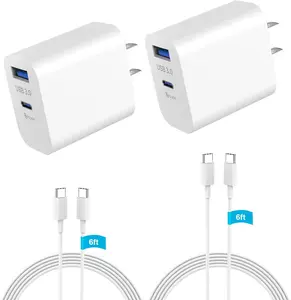 USB C Charger, for  17 16 Charger Fast , 20W Dual Port USB Fast Wall Charger with 6ft USBC ,C Block for  17/Pro/Pro Max/17 Air/ 16/16 Pro/16 Pro Max/15/Plus/Pro/Pro Max