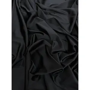 Black Natural Stretch Silk