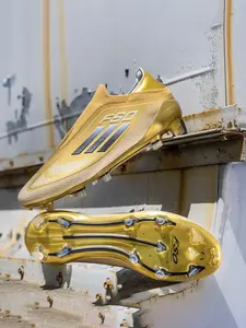 New Men's Competition Training Soccer Boots, Anti-Slip Ag Long Studs, Breathable Adult Football Shoes, Outdoor Professional Cleats, Turf Shoes