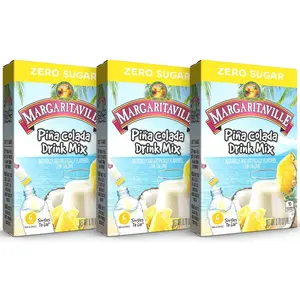 Margaritaville Singles To Go Water Drink Mix - Margarita Flavored, Non-Alcoholic Powder Sticks (Pina Colada, Pack - 3)