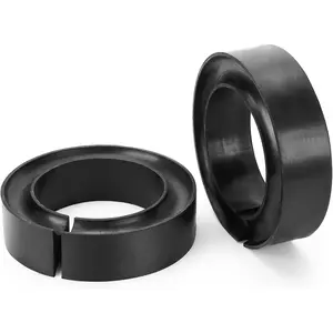 Heavy-Duty Round Rubber Coil Spring Spacer for Car Enhance Spring Rate for 5" & 5.5" O.D. Universal Coil Spring Booster Pack of 2