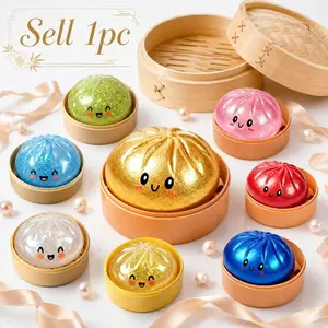 Glitter Dumpling Squishy Toy - 8 Colors, Fun Stress Relief Gift, Upgraded Quality, 2026 New Shimmering Dumplings, Multiple Surprises