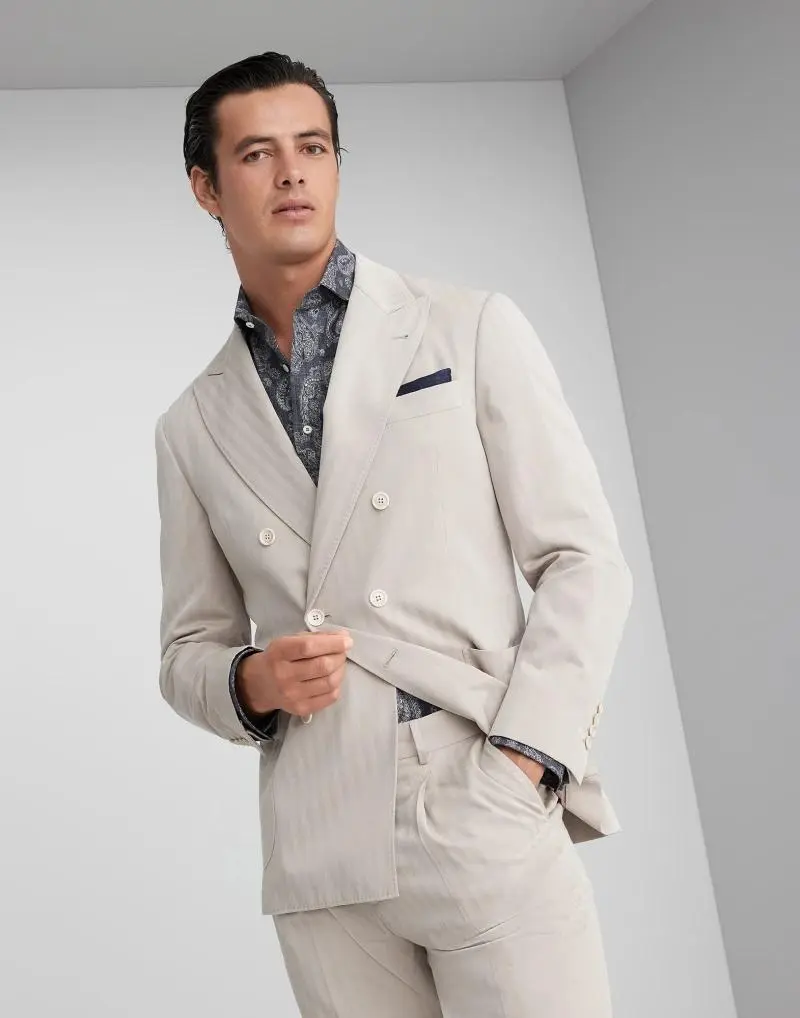Brown Cotton Blazer