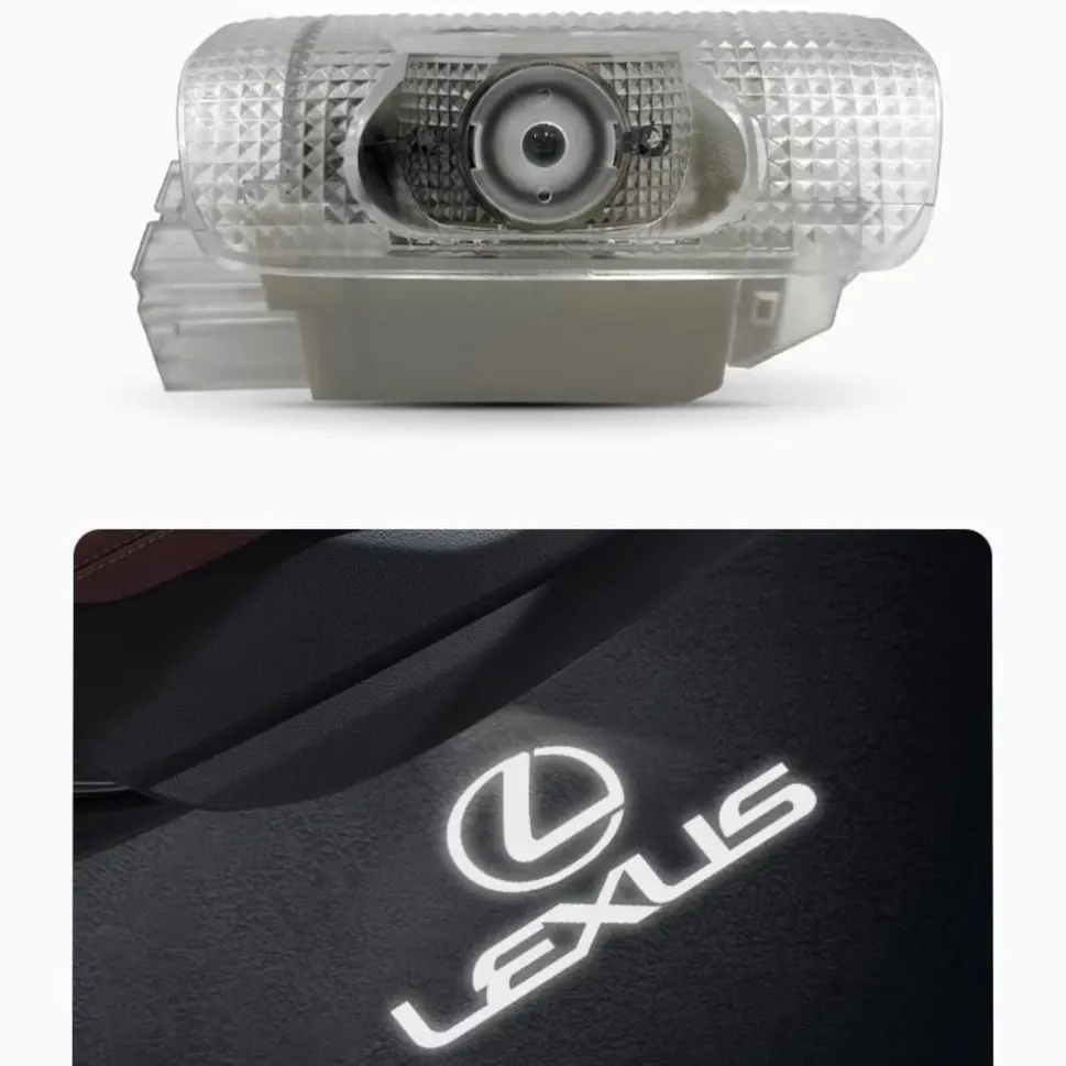 2pcs LED Door Lights Logo Projector for Lexus, HD High Brightness Welcome Ghost Shadow Light, Plug & Play Installation, Fits Lexus ES/RX/GS/LS/GX/LX/IS/RC/UX