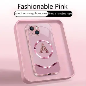 Suitable for [iPhone 15 Plus] high-end MagSafe phone case，Features a magnetic attachment function, premium design that is both practical and affordable—choose from all 26 letters.YM99